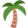 Emoticon palm tree