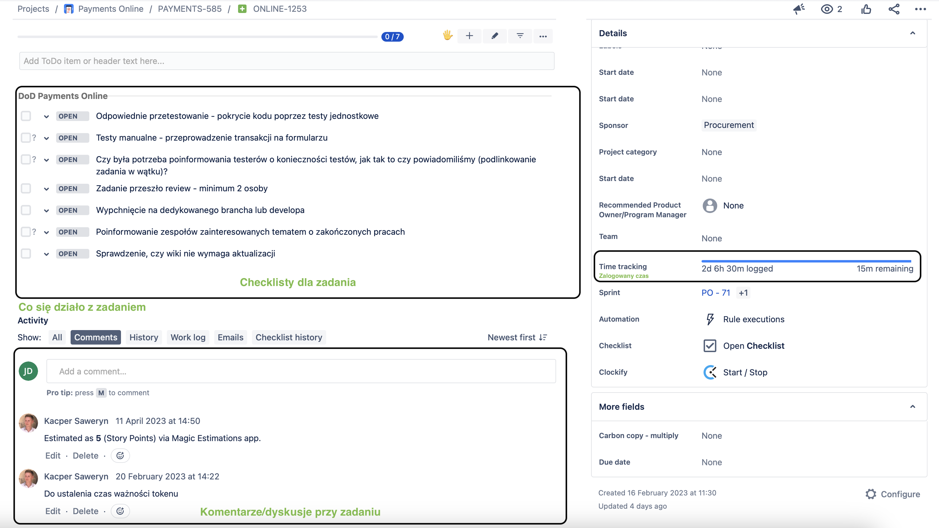 Issue view explained 2